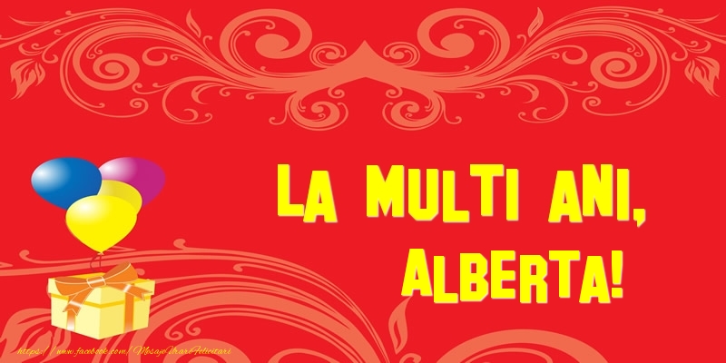 La multi ani, Alberta! - Felicitari de La Multi Ani
