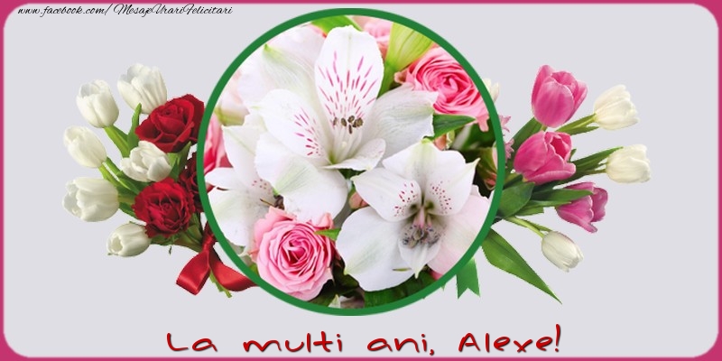 La multi ani, Alexe! - Felicitari de La Multi Ani cu flori