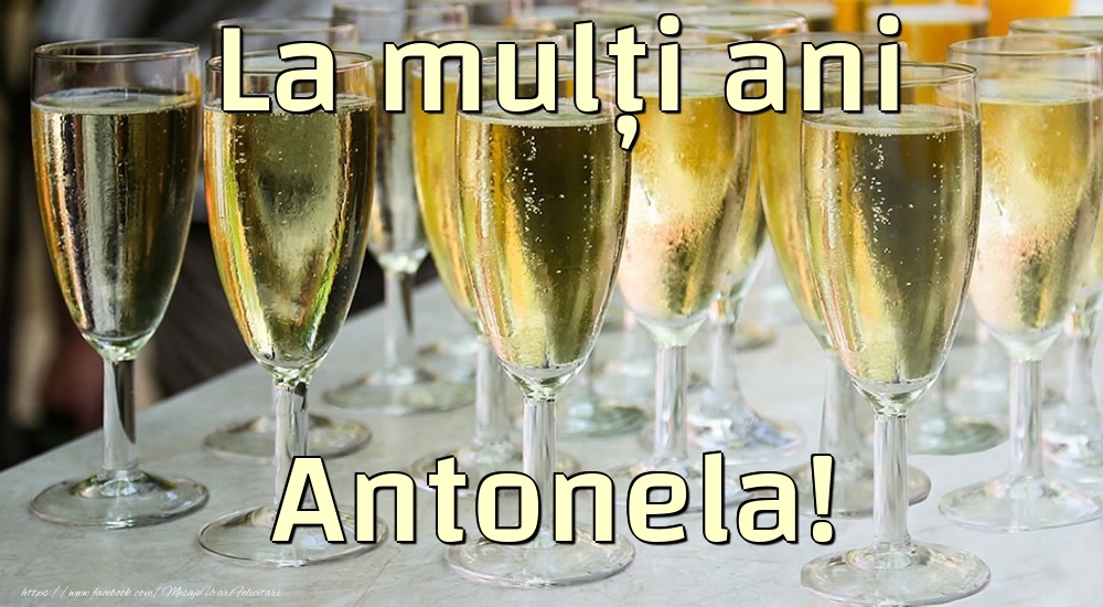 La mulți ani Antonela! - Felicitari de La Multi Ani cu sampanie