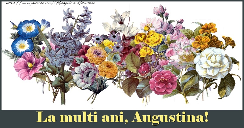 La multi ani, Augustina! - Felicitari de La Multi Ani cu flori