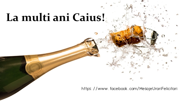  La multi ani Caius! - Felicitari de La Multi Ani cu sampanie