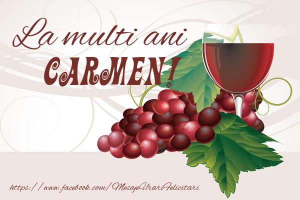 La multi ani Carmen! - Felicitari de La Multi Ani