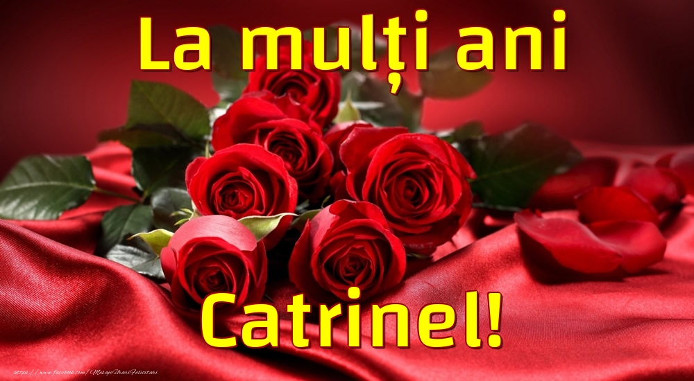 La mulți ani Catrinel! - Felicitari de La Multi Ani cu trandafiri