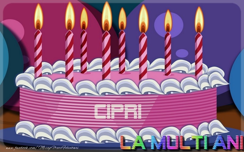 La multi ani, Cipri - Felicitari de La Multi Ani cu tort
