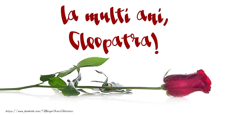 La multi ani, Cleopatra! - Felicitari de La Multi Ani cu trandafiri