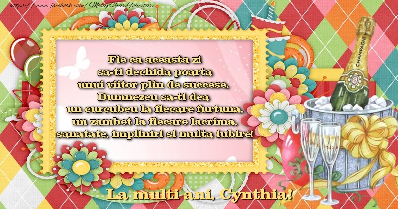 La multi ani, Cynthia! - Felicitari de La Multi Ani