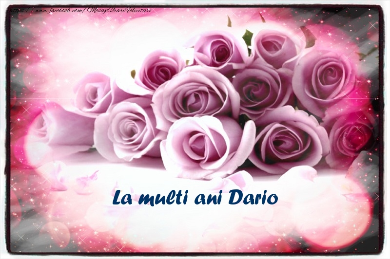 La multi ani Dario - Felicitari de La Multi Ani cu flori
