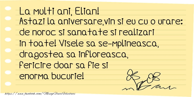  La multi ani Elian! - Felicitari de La Multi Ani