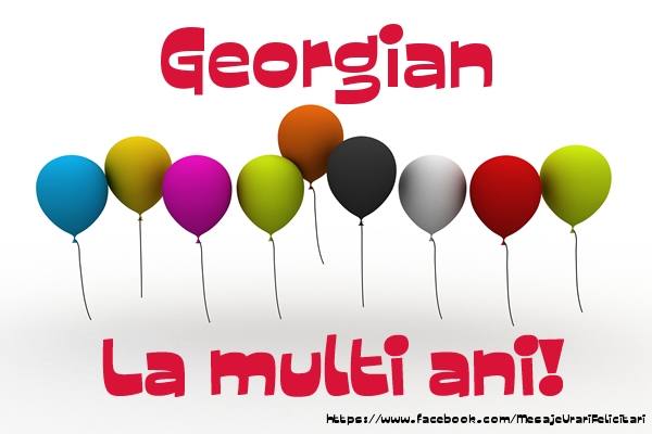 Georgian La multi ani! - Felicitari de La Multi Ani