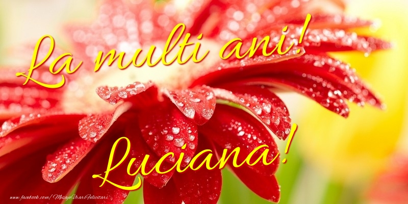 La multi ani! Luciana - Felicitari de La Multi Ani