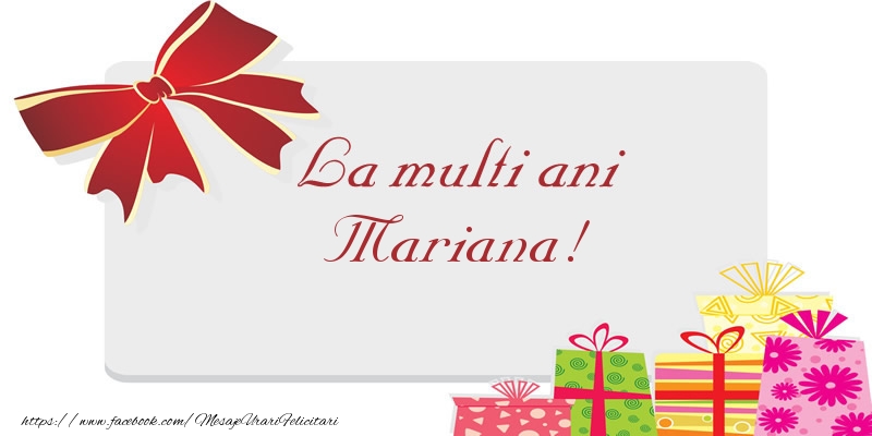  La multi ani Mariana! - Felicitari de La Multi Ani