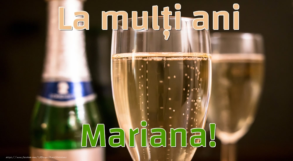 La mulți ani Mariana! - Felicitari de La Multi Ani cu sampanie