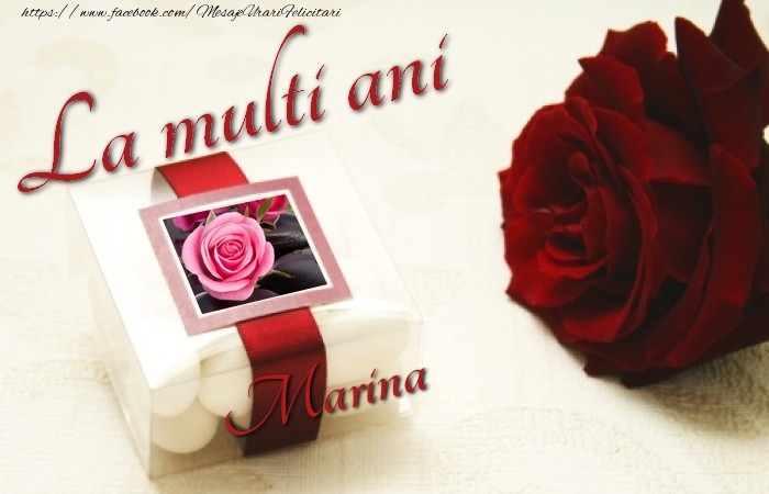 La multi ani, Marina! - Felicitari de La Multi Ani