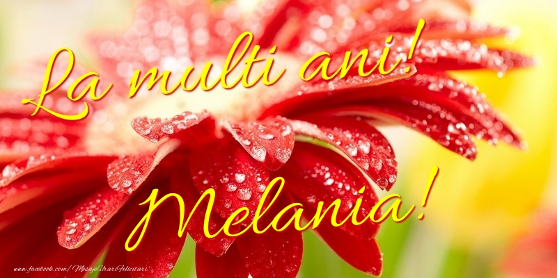 La multi ani! Melania - Felicitari de La Multi Ani