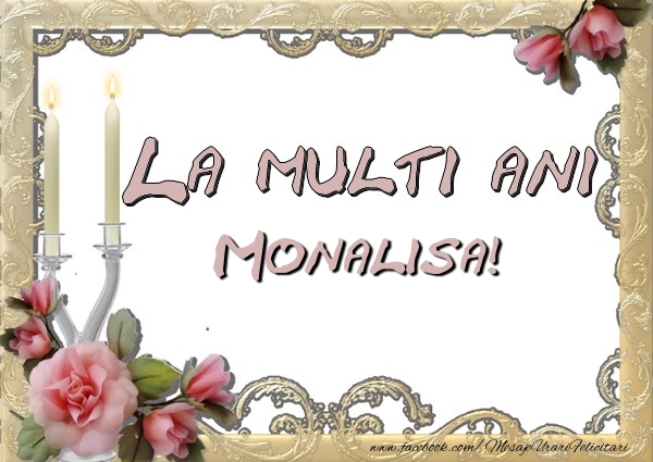 La multi ani Monalisa - Felicitari de La Multi Ani