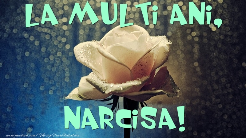 La multi ani, Narcisa - Felicitari de La Multi Ani cu trandafiri