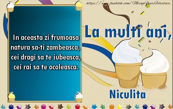 La multi ani, Niculita! - Felicitari de La Multi Ani