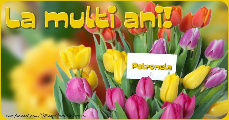 La multi ani, Petronela - Felicitari de La Multi Ani cu lalele