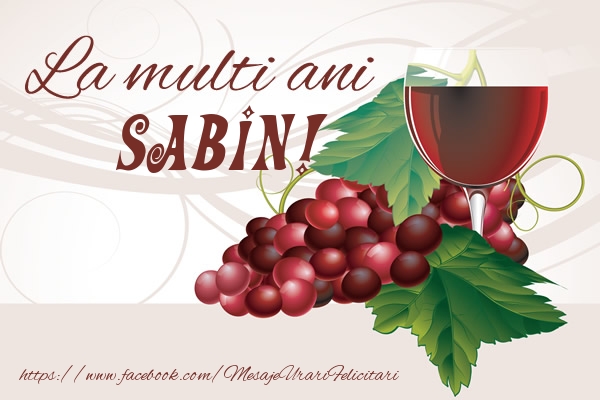 La multi ani Sabin! - Felicitari de La Multi Ani