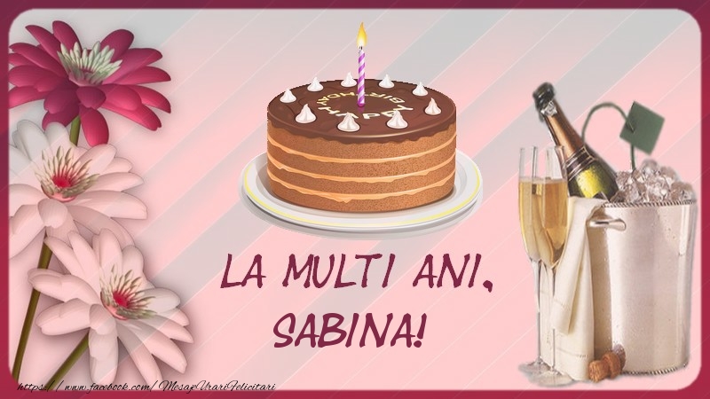 La multi ani, Sabina! - Felicitari de La Multi Ani