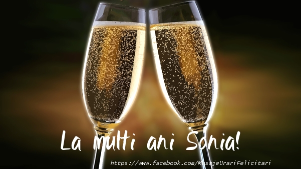 La multi ani Sonia! - Felicitari de La Multi Ani cu sampanie