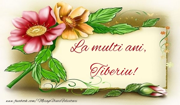 La multi ani, Tiberiu - Felicitari de La Multi Ani cu flori